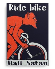 ride bike hail satan pt phq ngt 20x30 Gallery Wrapped Canvas Prints aos-canvas-pgw-20x30-ghosted-front-02