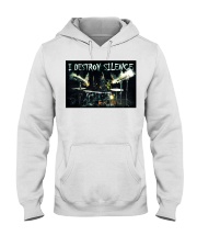 drummer destroy silence pt lqt ngt Hooded Sweatshirt tile