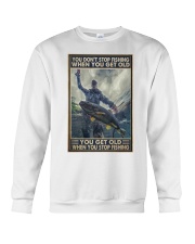 Flyfishing get old pt dvhh ngt Crewneck Sweatshirt tile