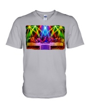 jesus dj last supper shirt phq ngt V-Neck T-Shirt tile