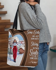 Skiing girl born custom tote lqt-ngt All-over Tote aos-all-over-tote-lifestyle-front-09