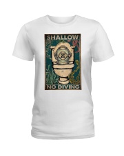 no diving toilet poster ttb ngt Ladies T-Shirt tile