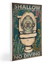 no diving toilet poster ttb ngt Gallery Wrapped Canvas Prints tile