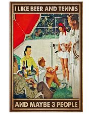 tennis beer 3 people pt lqt-pml 11x17 Poster front