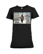 skiing today is the good day pt mttn-dqh Premium Fit Ladies Tee tile