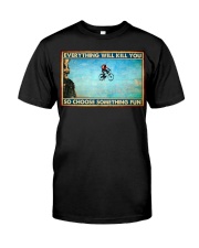 Mountain biking slacklining choose fun mttn nna Classic T-Shirt tile