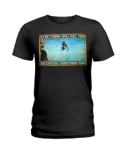 Mountain biking slacklining choose fun mttn nna Ladies T-Shirt tile