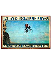 Mountain biking slacklining choose fun mttn nna 24x16 Poster front