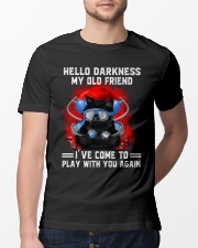 Black cat diving hello darkness mttn-nth Classic T-Shirt lifestyle-mens-crewneck-front-13