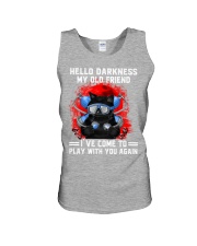 Black cat diving hello darkness mttn-nth Unisex Tank tile