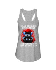 Black cat diving hello darkness mttn-nth Ladies Flowy Tank tile