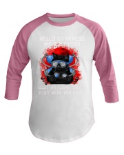 Black cat diving hello darkness mttn-nth Baseball Tee tile