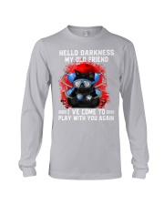 Black cat diving hello darkness mttn-nth Long Sleeve Tee tile