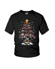 Tractor christmas tree cas dvhd Youth T-Shirt tile