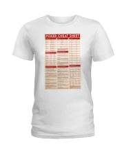 poker cheat sheet pt lqt-dqh Ladies T-Shirt tile