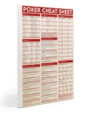 poker cheat sheet pt lqt-dqh Gallery Wrapped Canvas Prints tile