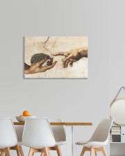 Hedgehog Renaissance Art 3 PDN-dqh 24x16 Gallery Wrapped Canvas Prints aos-canvas-pgw-24x16-lifestyle-front-20