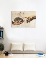 Hedgehog Renaissance Art 3 PDN-dqh 24x16 Gallery Wrapped Canvas Prints aos-canvas-pgw-24x16-lifestyle-front-22