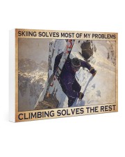 skiing climbing solves-most-of-my-prob pt lqt-NTH1 Gallery Wrapped Canvas Prints tile