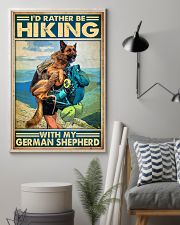 girl rather be hiking german shepherd pt lqt nna 16x24 Poster lifestyle-poster-1