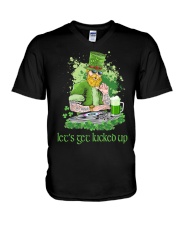 st patrick's let's get lucked up ttb ngt V-Neck T-Shirt tile