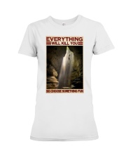 Caving choose fun dvhd-ntv Premium Fit Ladies Tee tile