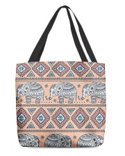 vintage indian elephant All-over Tote back