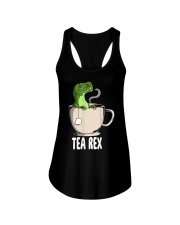 Tea Rex Funny T Rex Dinosaur Joke Pun Tyrannosaurus T-Shirt Ladies Flowy Tank tile