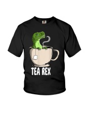 Tea Rex Funny T Rex Dinosaur Joke Pun Tyrannosaurus T-Shirt Youth T-Shirt tile