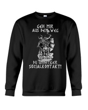 Geh mir aus dem Weg du unnötiger Sozialkontakt Crewneck Sweatshirt tile