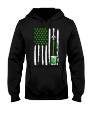 American Flag St Patrick's Day Shamrock Drinking Beer Irish T-Shirt Hooded Sweatshirt tile
