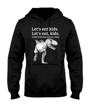 Funny Let's Eat Kids Punctuation Saves Lives Grammar T Shirt Hooded Sweatshirt tile