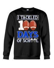 I Tackled 100 Day Of School Football Boy 100th Day Of School Crewneck Sweatshirt tile