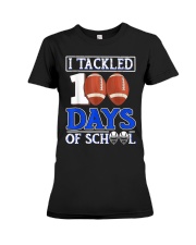 I Tackled 100 Day Of School Football Boy 100th Day Of School Premium Fit Ladies Tee tile