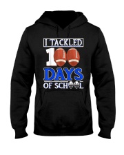 I Tackled 100 Day Of School Football Boy 100th Day Of School Hooded Sweatshirt tile
