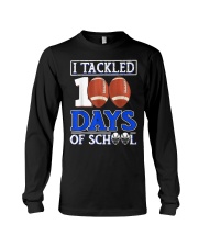 I Tackled 100 Day Of School Football Boy 100th Day Of School Long Sleeve Tee tile