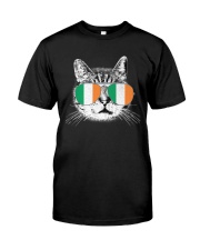 Irish American Flag Ireland Flag ST PATRICKS DAY Gift Cat Premium T-Shirt Premium Fit Mens Tee tile
