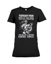 February man - Birthday Premium Fit Ladies Tee tile