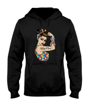 Autism Mom Unbreakable Rosie The Riveter Strong Woman Power T-Shirt Hooded Sweatshirt tile