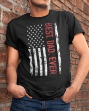 Best dad ever US american flag gift for father's day Short Sleeve T-Shirt Classic T-Shirt apparel-classic-tshirt-lifestyle-26