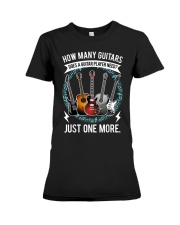 Guitar T Shirt How Many Guitars Gift For Guitar Player T-Shirt Premium Fit Ladies Tee tile