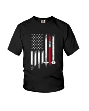 Funny American Flag Nurse Day Gift Idea T-Shirt Youth T-Shirt tile