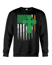 Irish American Flag Ireland Flag ST PATRICKS DAY Gift Cross T-Shirt Crewneck Sweatshirt tile