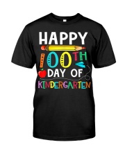 100 Days Of Kindergarten - Happy 100th Day Of School Gift Classic T-Shirt front