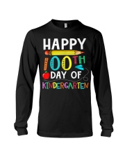 100 Days Of Kindergarten - Happy 100th Day Of School Gift Long Sleeve Tee tile