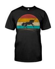 Vintage Unicorn Retro Distressed Unicorn Lover Men Women Kid T-Shirt Classic T-Shirt front
