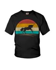 Vintage Unicorn Retro Distressed Unicorn Lover Men Women Kid T-Shirt Youth T-Shirt tile