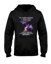 My Four Moods I Need Coffee I Need A Nap Dragon Coffee Lover T-Shirt Hooded Sweatshirt tile