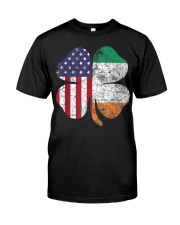 Irish American Flag Ireland Flag ST PATRICKS DAY Gift Lucky T-Shirt Classic T-Shirt front