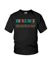 Vintage Nurse Knows More Than She Says Noun funny definition T-Shirt Youth T-Shirt tile